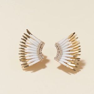 Mignonne Gavigan white/gold earrings